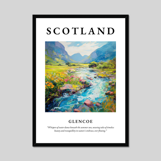 Poster of Glencoe, Scotland.