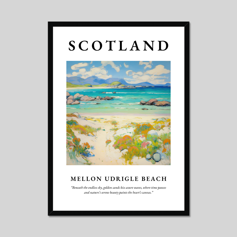 Poster of Mellon Udrigle Beach, Scotland.