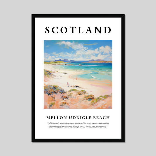 Poster of Mellon Udrigle Beach, Scotland.