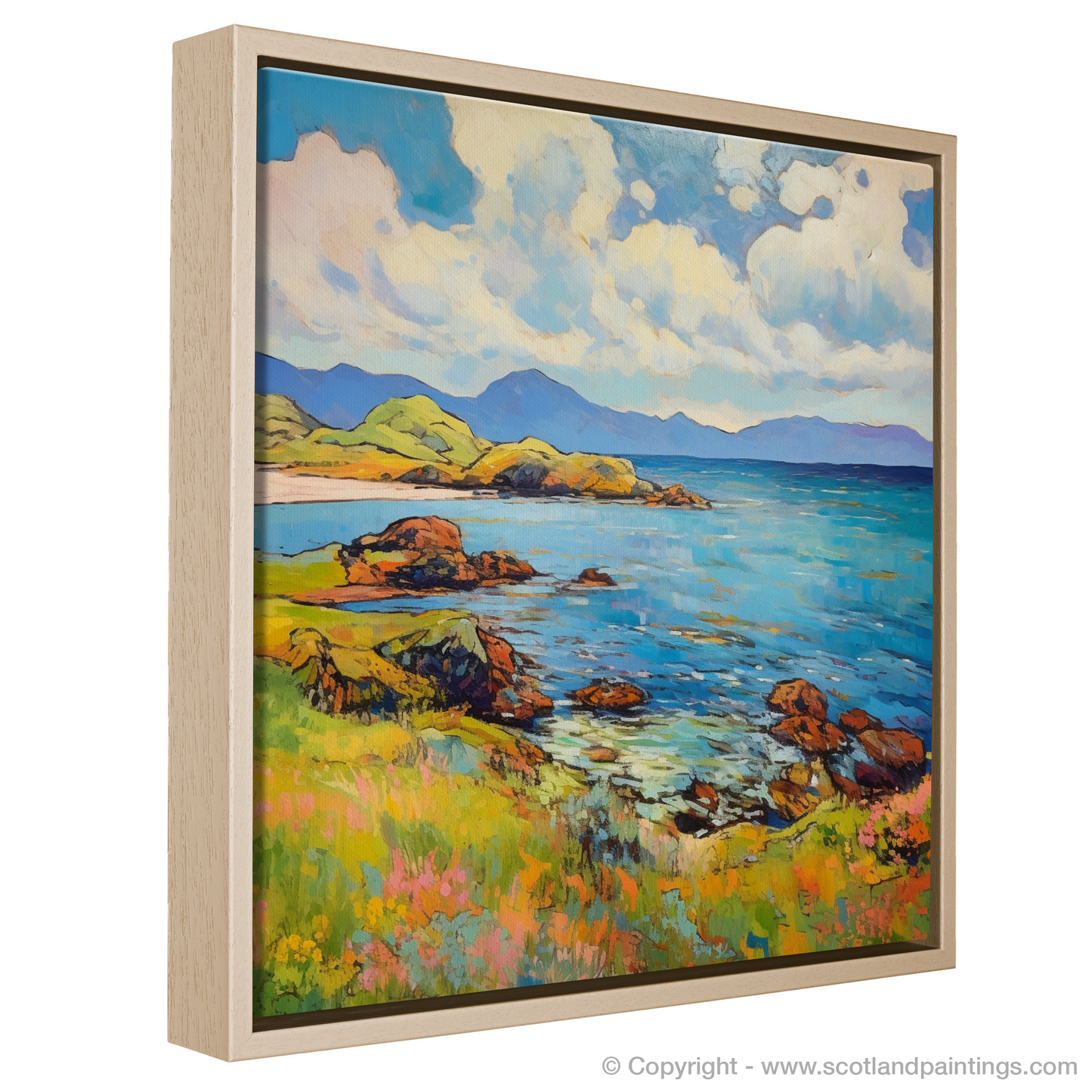 Painting and Art Print of Isle of Jura, Inner Hebrides in summer entitled "Isle of Jura Summer Serenade".