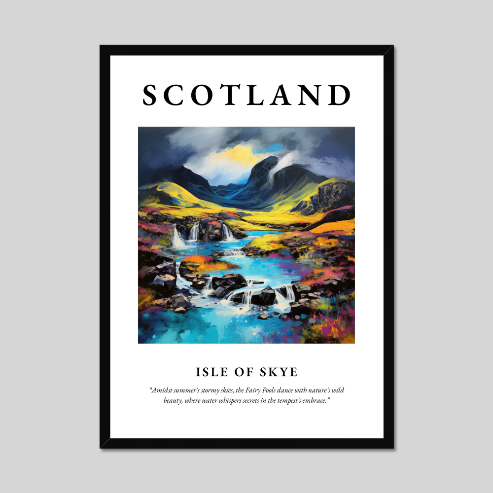 Poster of Isle of Skye, Scotland.