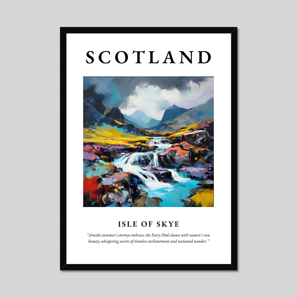 Poster of Isle of Skye, Scotland.