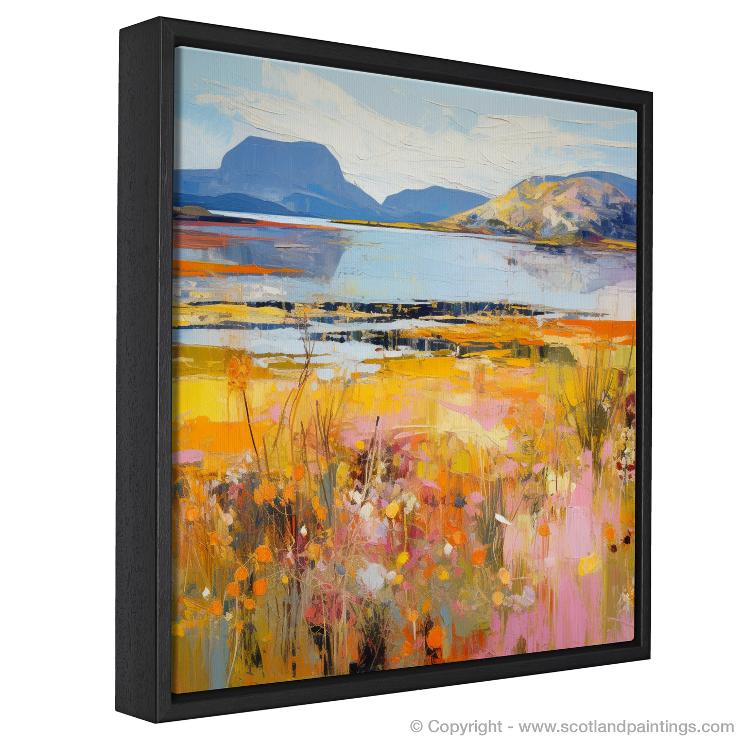 Painting and Art Print of Isle of Raasay, Inner Hebrides in summer entitled "Summer Serenity on the Isle of Raasay".