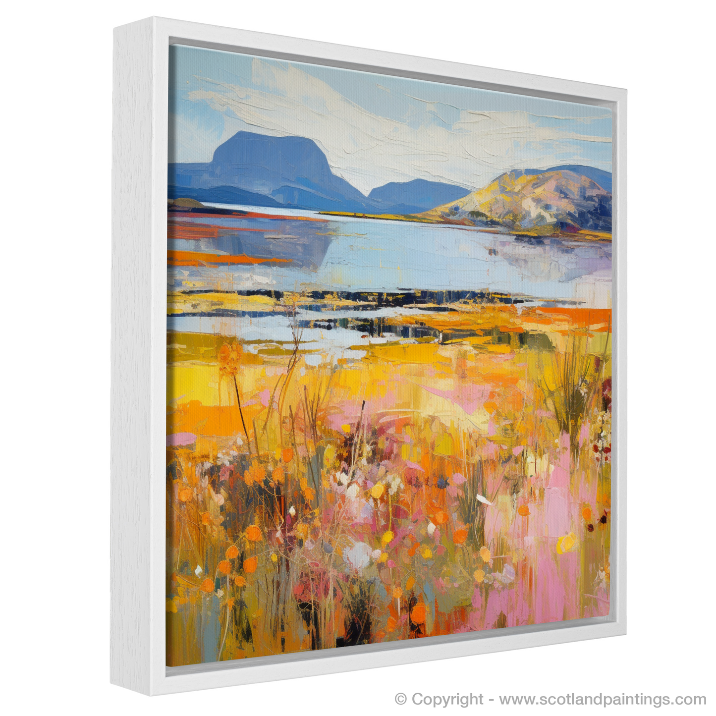 Painting and Art Print of Isle of Raasay, Inner Hebrides in summer entitled "Summer Serenity on the Isle of Raasay".