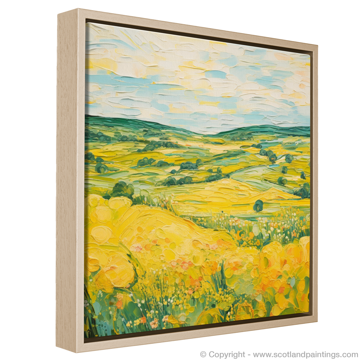 Painting and Art Print of Glenesk, Angus in summer entitled "Summer Essence of Glenesk".