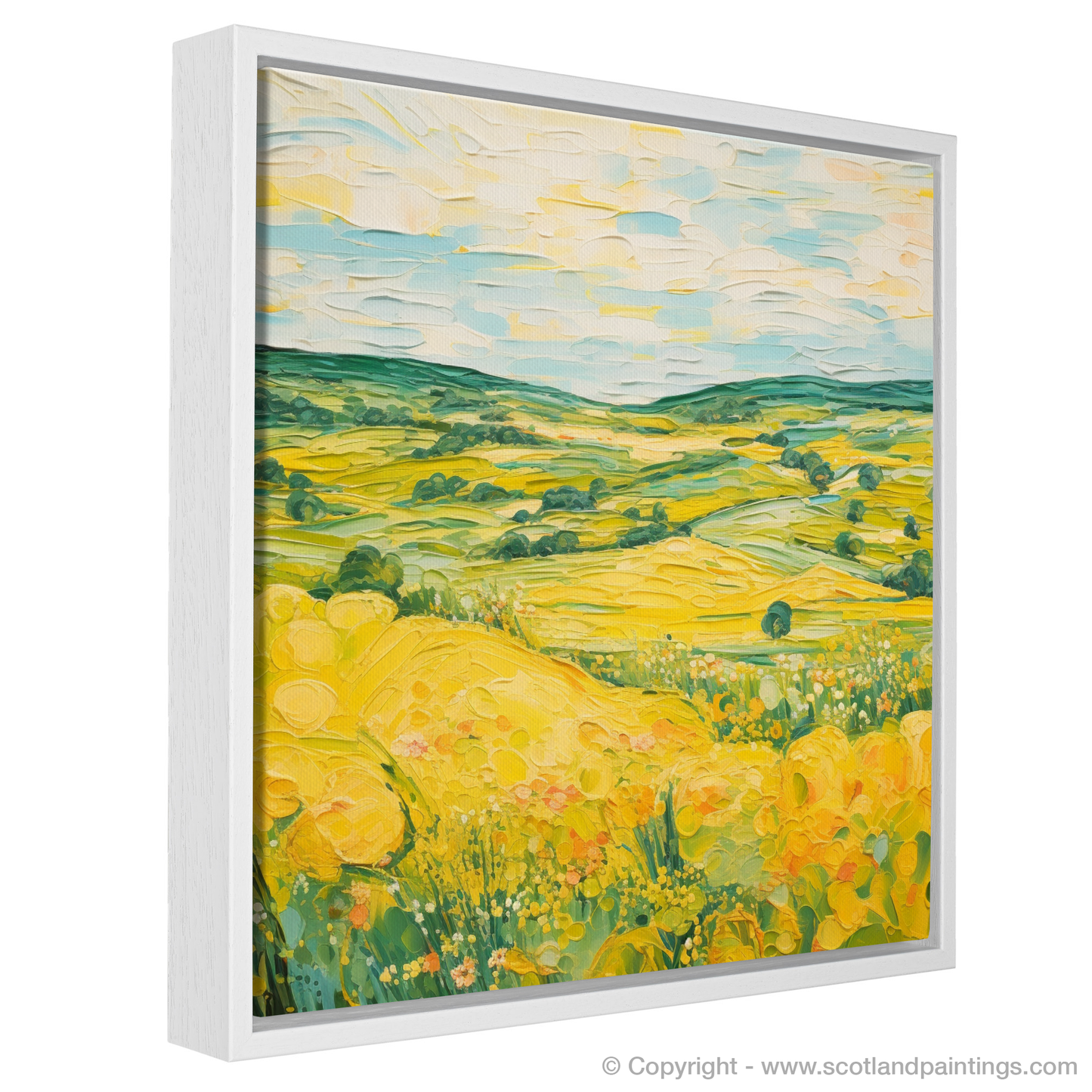 Painting and Art Print of Glenesk, Angus in summer entitled "Summer Essence of Glenesk".