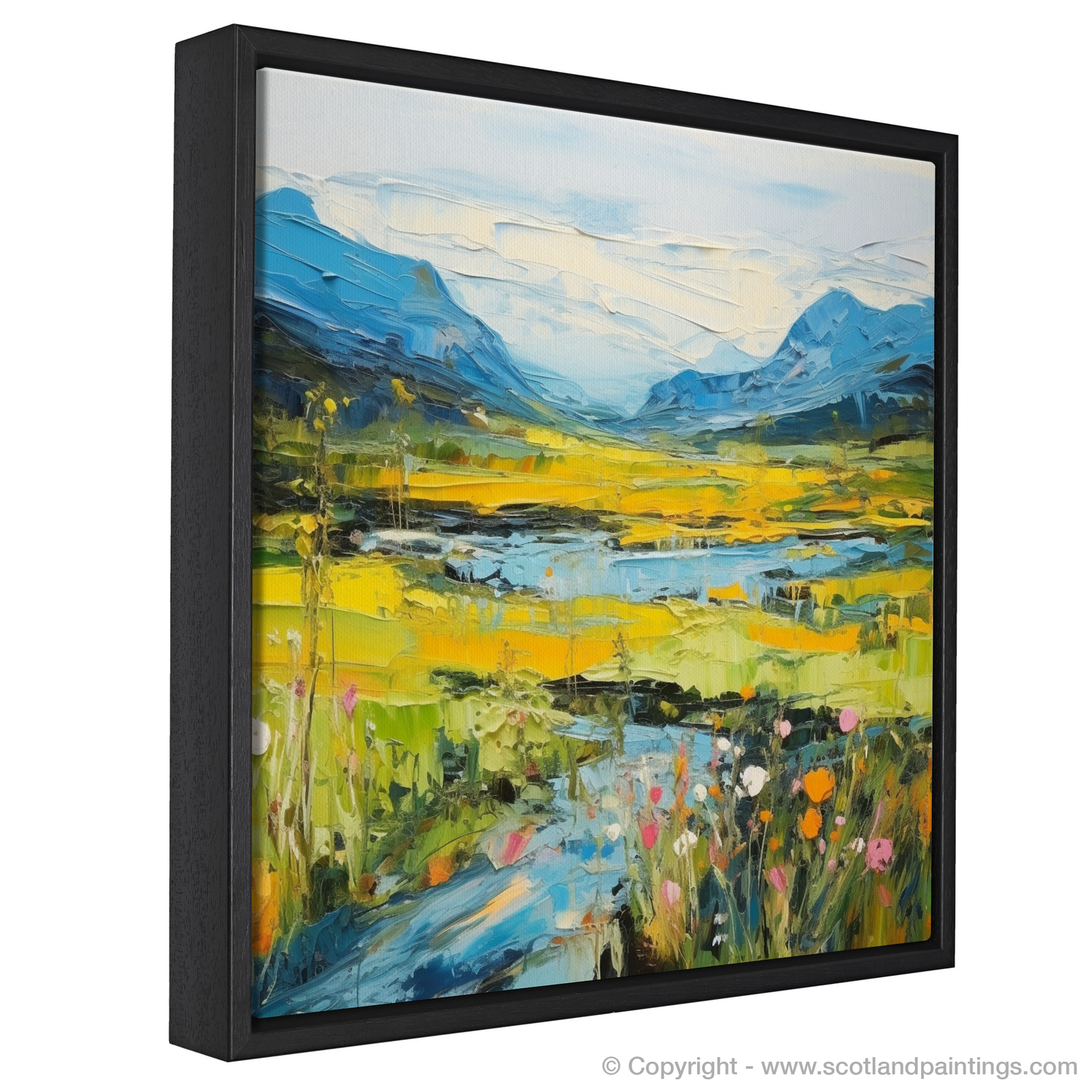 Painting and Art Print of Glen Sannox, Isle of Arran in summer entitled "Summer Splendour in Glen Sannox Isle of Arran".