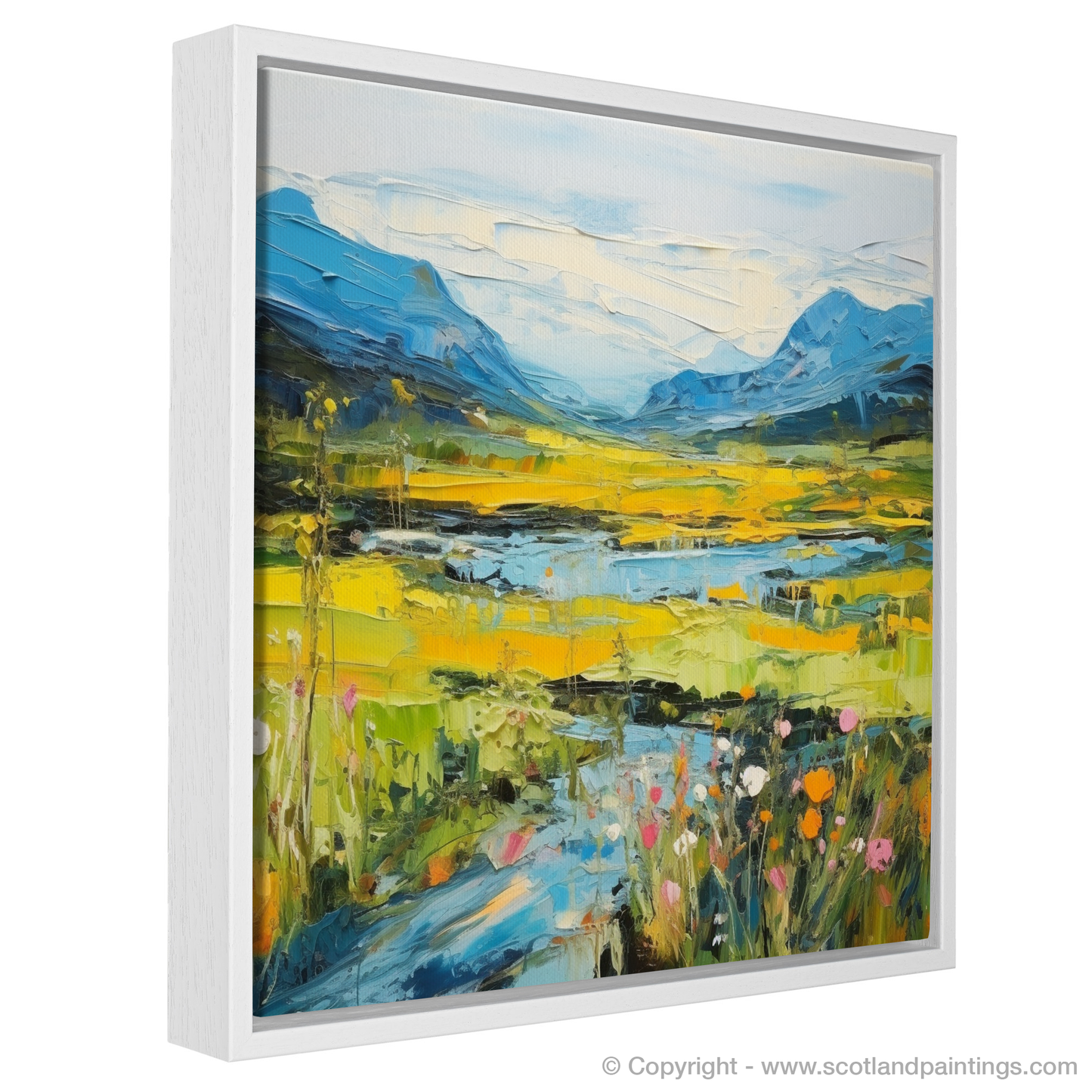 Painting and Art Print of Glen Sannox, Isle of Arran in summer entitled "Summer Splendour in Glen Sannox Isle of Arran".