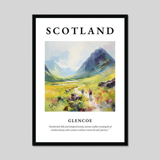 Poster of Glencoe, Scotland.