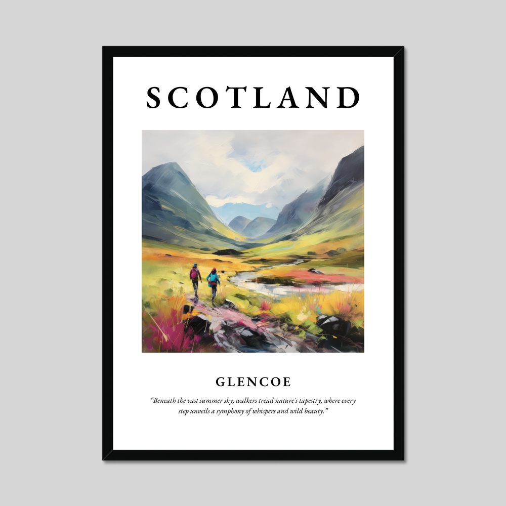 Poster of Glencoe, Scotland.