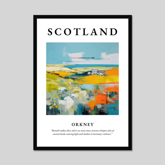 Poster of Orkney, Scotland.