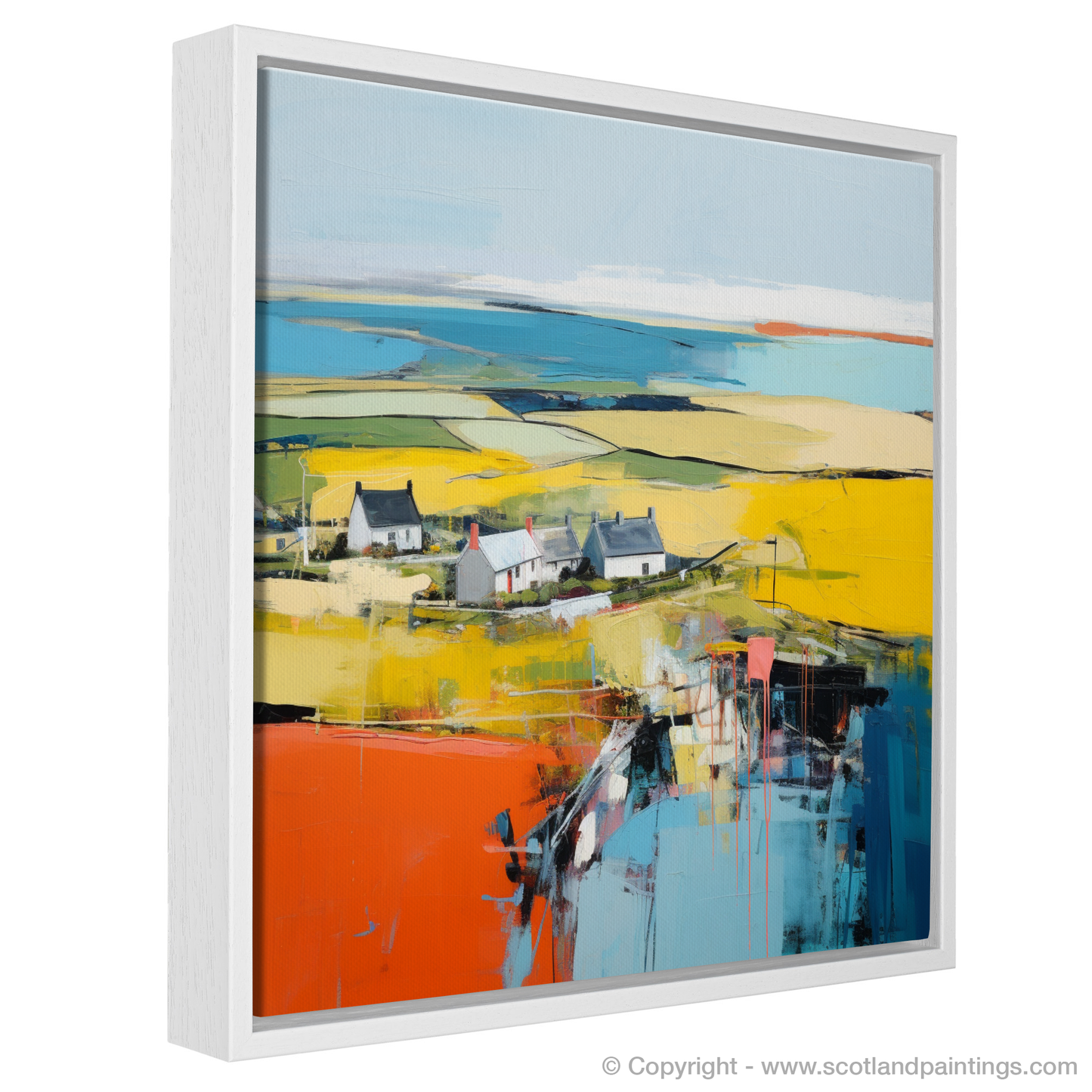 Painting and Art Print of Orkney, North of mainland Scotland in summer. Orkney Summer Serenade.