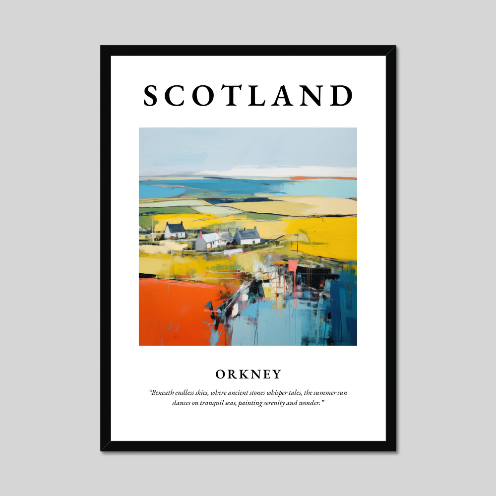 Poster of Orkney, Scotland.