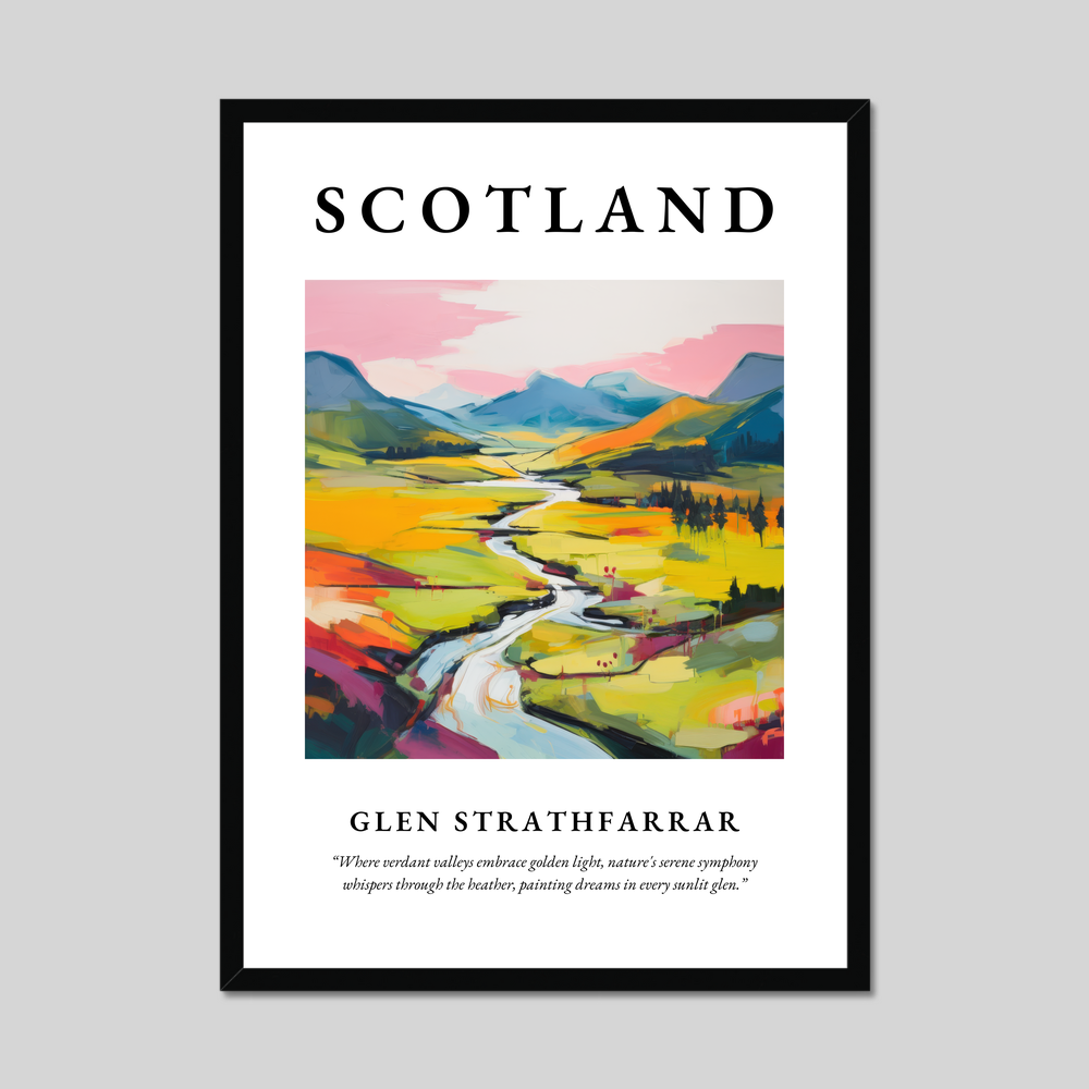 Poster of Glen Strathfarrar, Scotland.