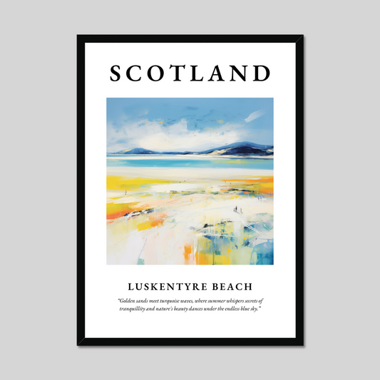 Poster of Luskentyre Beach, Scotland.