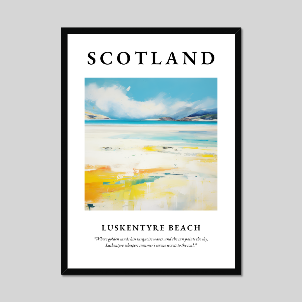 Poster of Luskentyre Beach, Scotland.