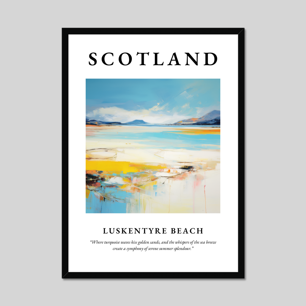 Poster of Luskentyre Beach, Scotland.