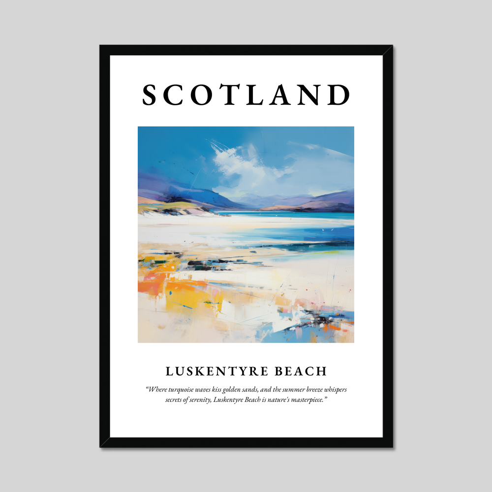 Poster of Luskentyre Beach, Scotland.