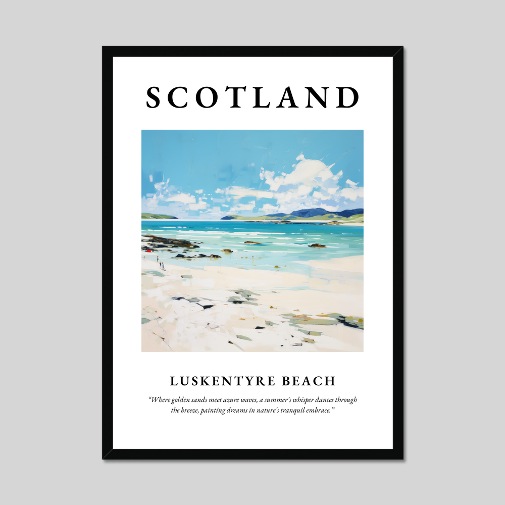 Poster of Luskentyre Beach, Scotland.