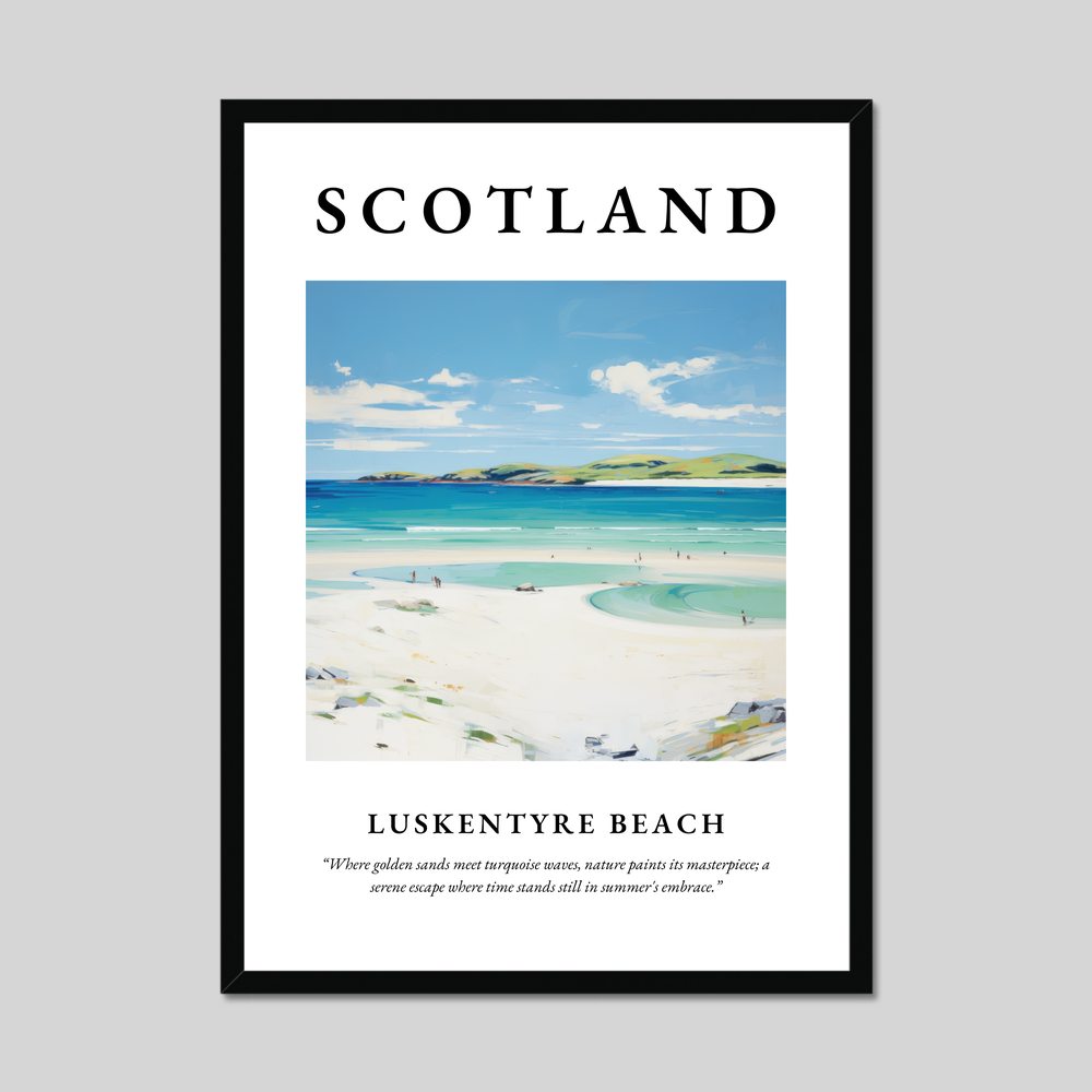 Poster of Luskentyre Beach, Scotland.