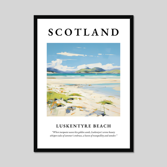 Poster of Luskentyre Beach, Scotland.