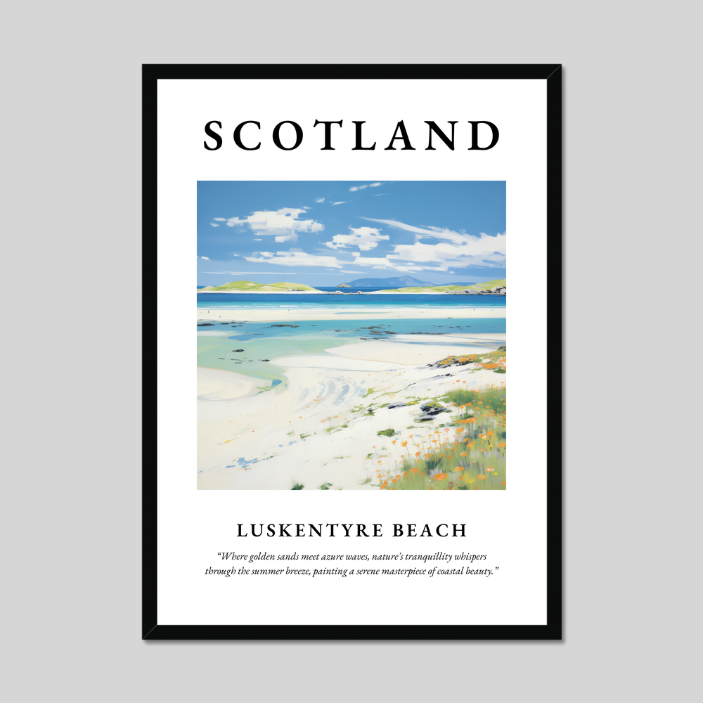 Poster of Luskentyre Beach, Scotland.