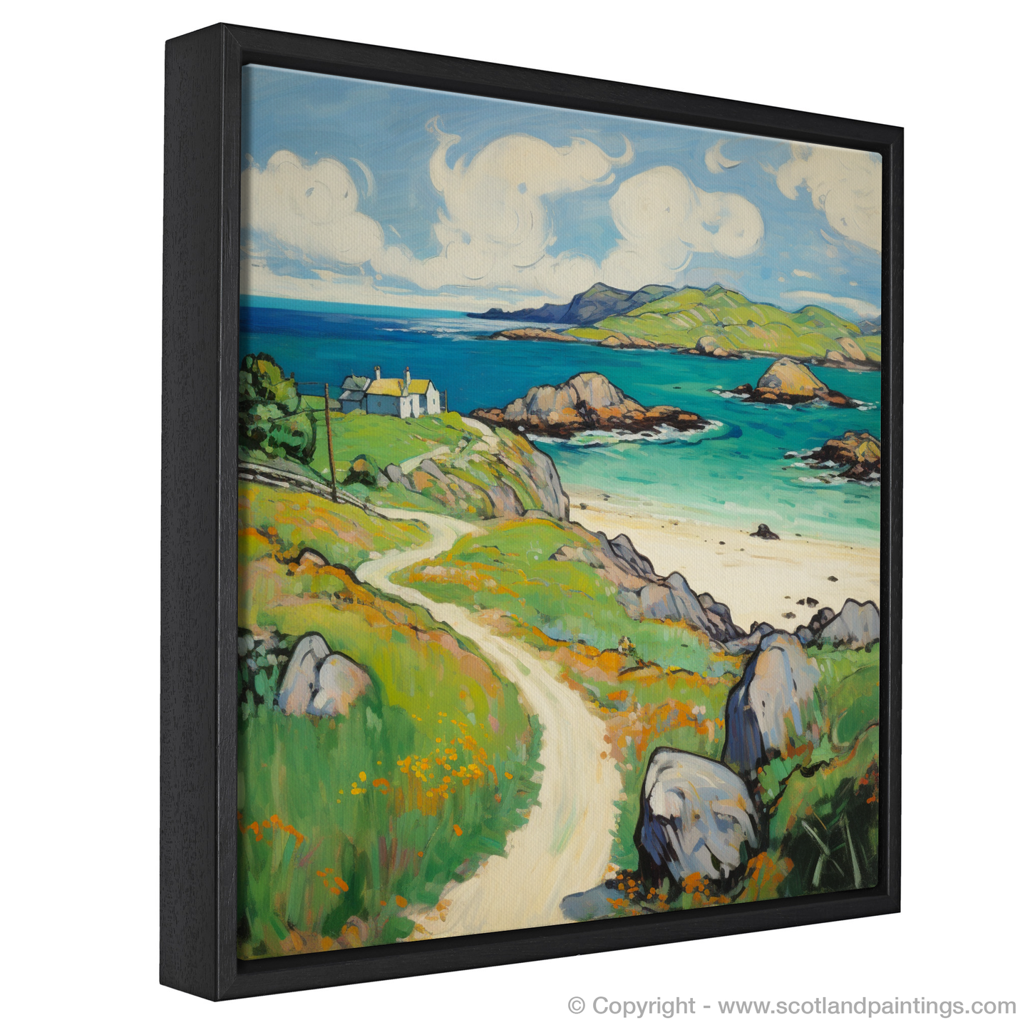 Painting and Art Print of Isle of Iona, Inner Hebrides in summer entitled "Summer Serenade on the Isle of Iona".