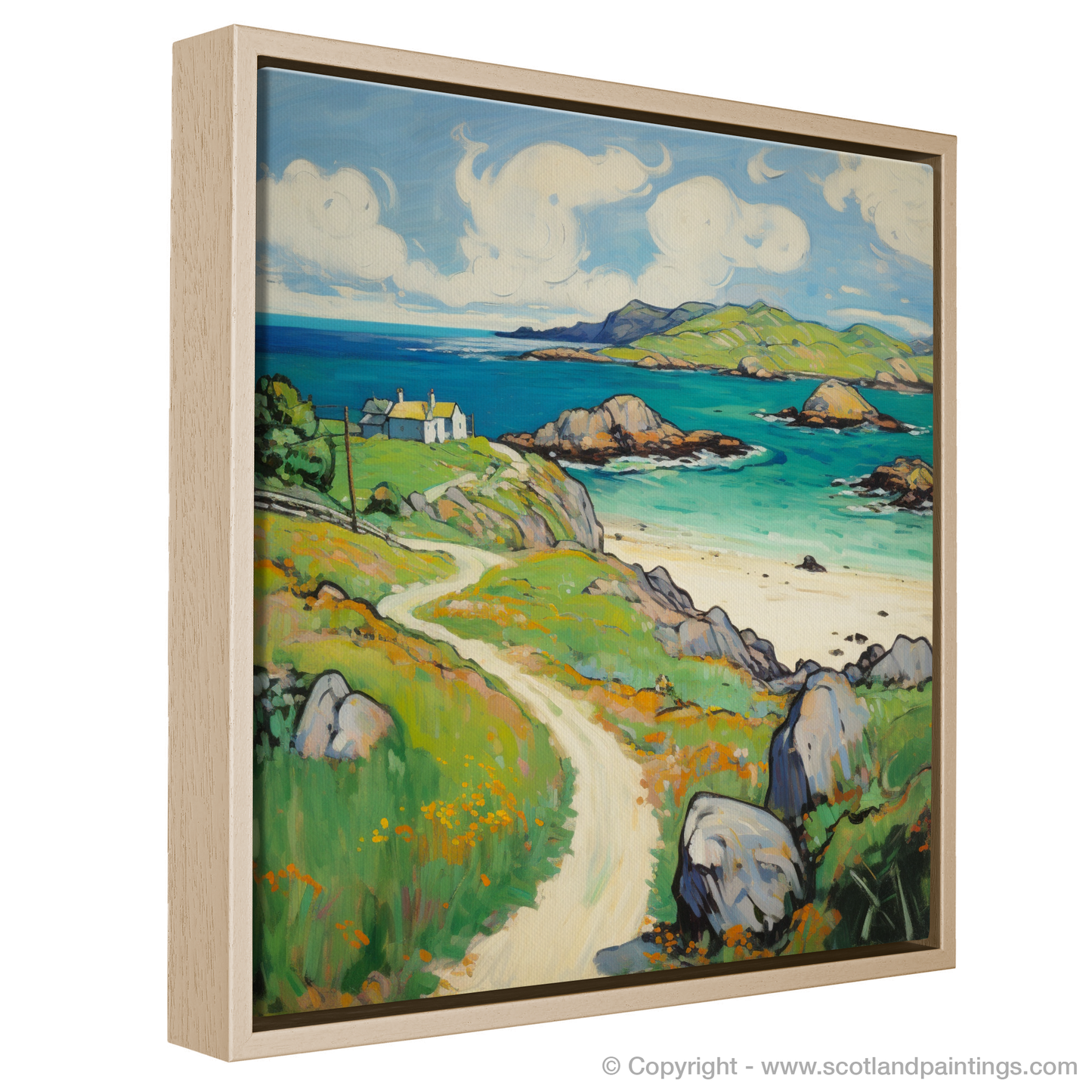 Painting and Art Print of Isle of Iona, Inner Hebrides in summer entitled "Summer Serenade on the Isle of Iona".