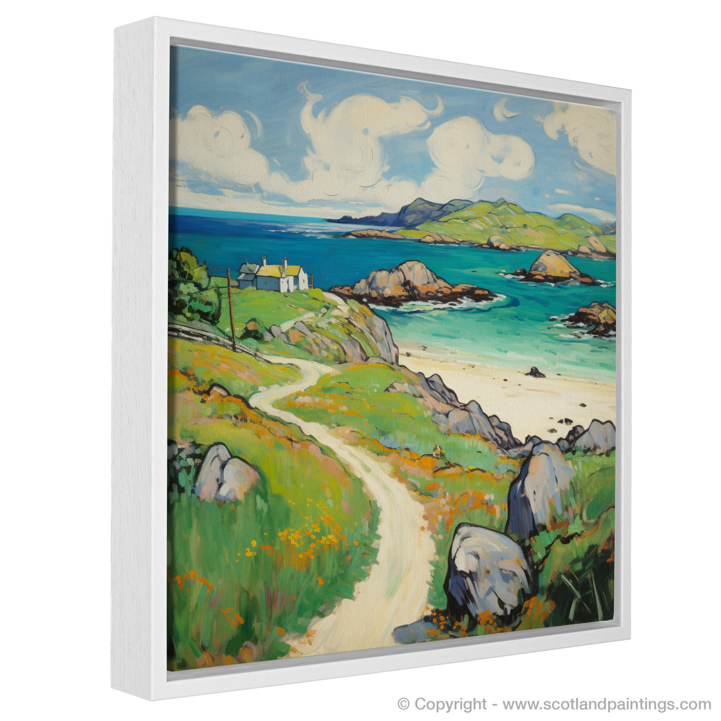 Painting and Art Print of Isle of Iona, Inner Hebrides in summer entitled "Summer Serenade on the Isle of Iona".