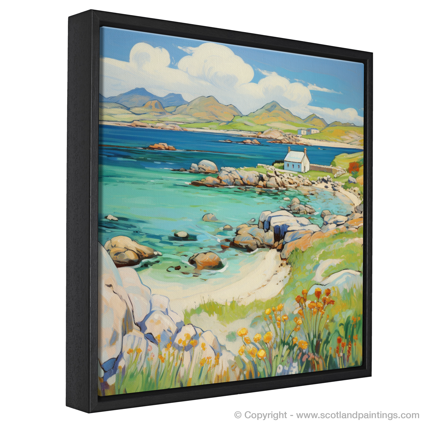 Painting and Art Print of Isle of Iona, Inner Hebrides in summer entitled "Summer Serenade on Isle of Iona".