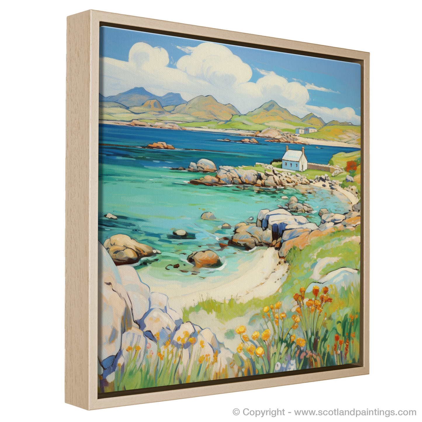 Painting and Art Print of Isle of Iona, Inner Hebrides in summer entitled "Summer Serenade on Isle of Iona".