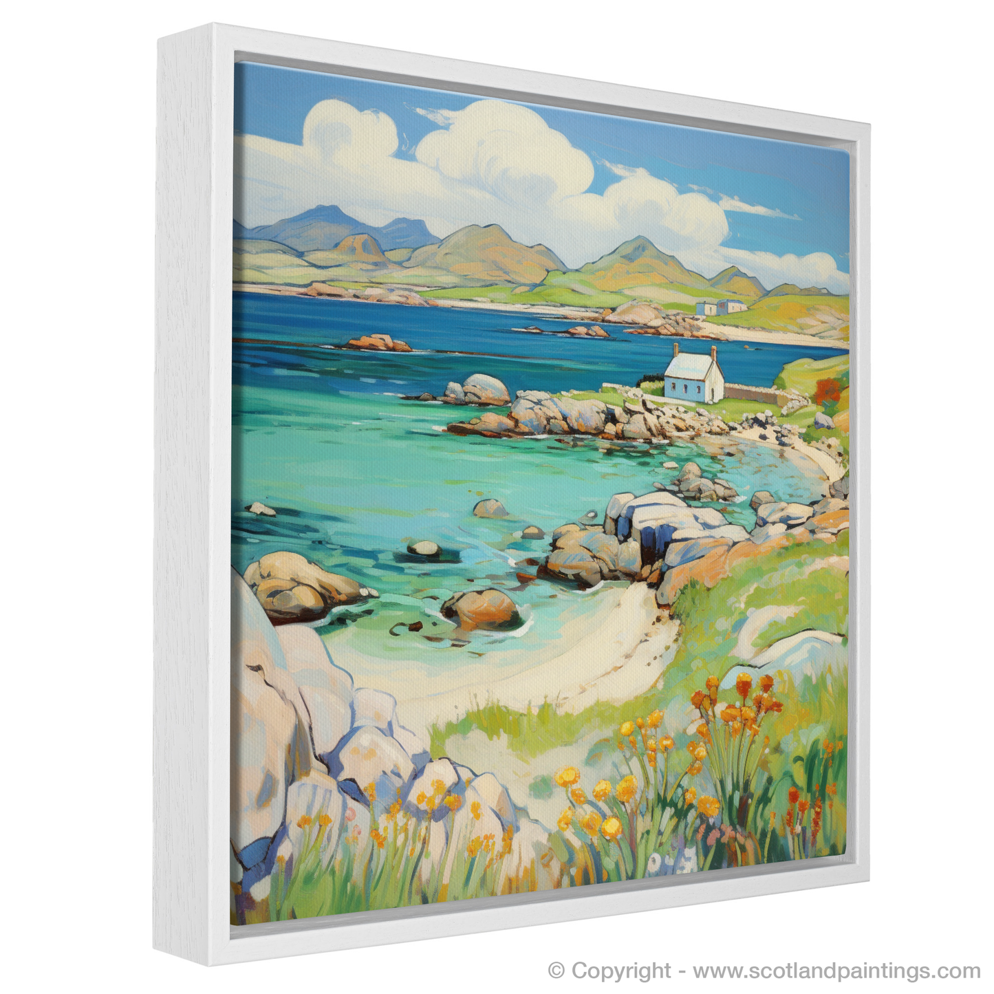 Painting and Art Print of Isle of Iona, Inner Hebrides in summer entitled "Summer Serenade on Isle of Iona".