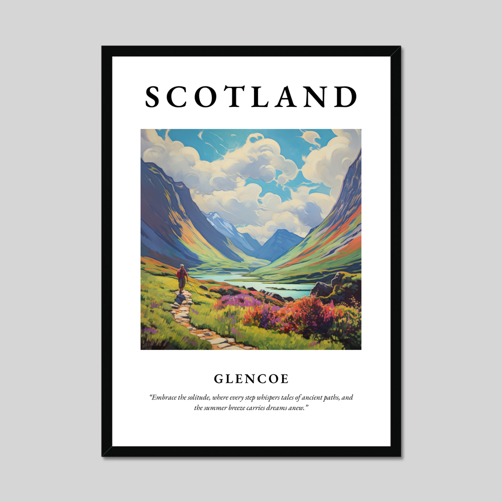 Poster of Glencoe, Scotland.