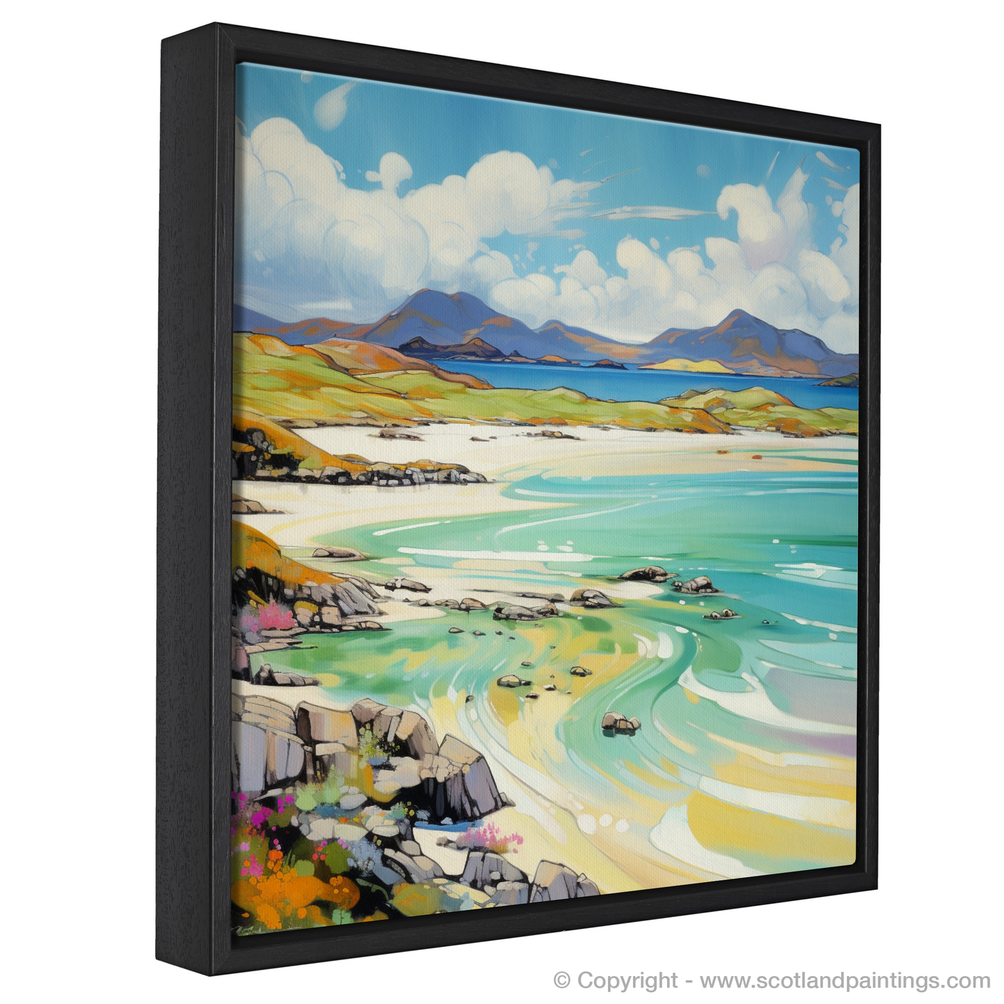 Painting and Art Print of Isle of Harris, Outer Hebrides in summer. Hebridean Summer Radiance.