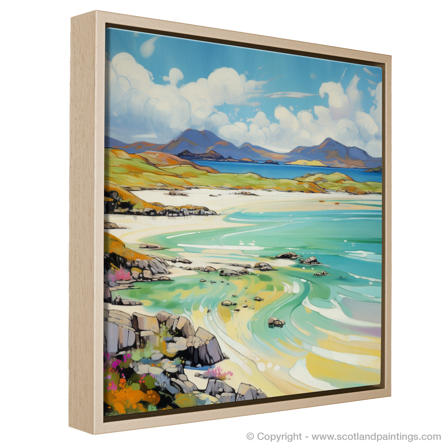 Painting and Art Print of Isle of Harris, Outer Hebrides in summer. Hebridean Summer Radiance.