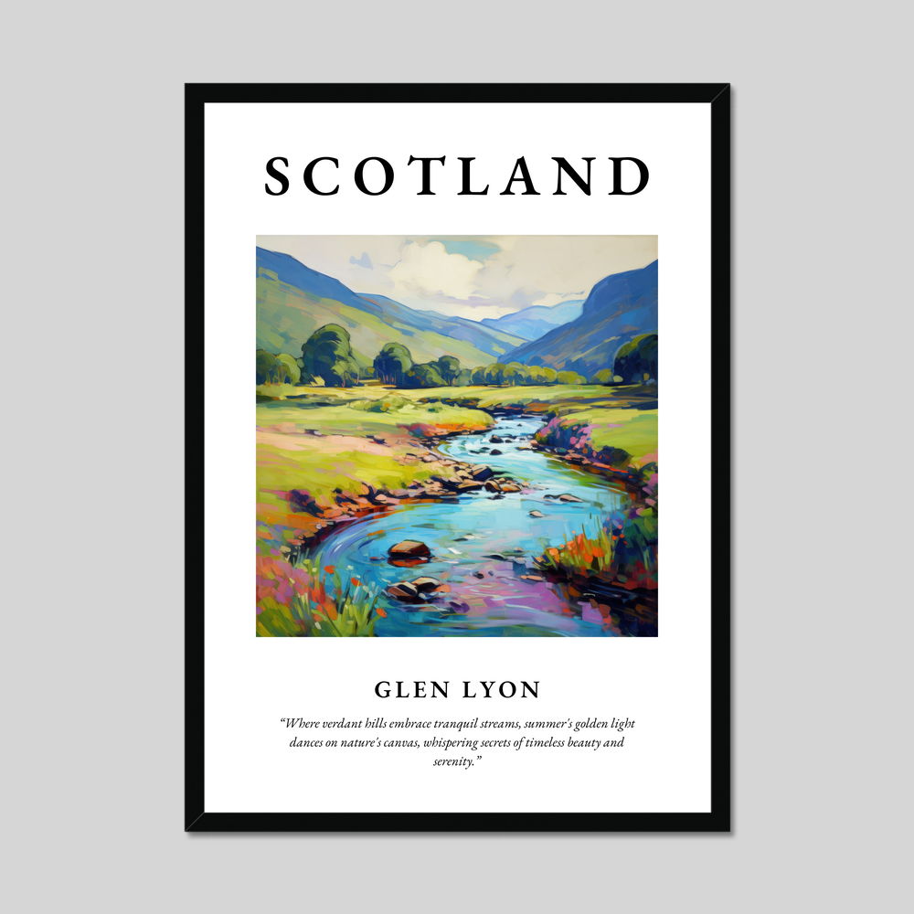 Poster of Glen Lyon, Scotland.