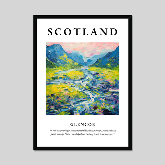 Poster of Glencoe, Scotland.