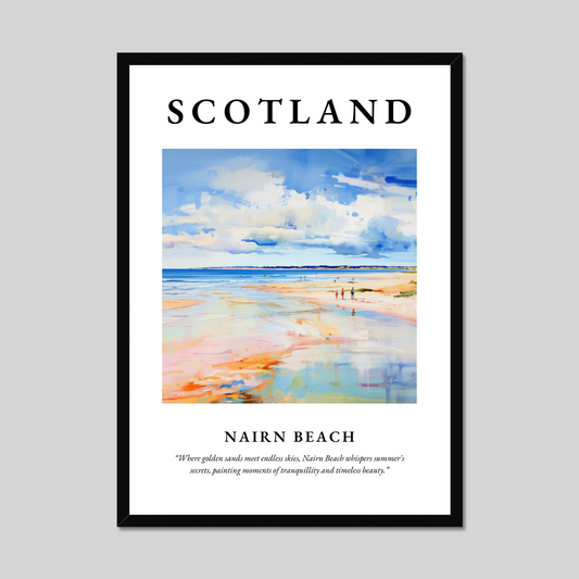 Poster of Nairn Beach, Scotland.