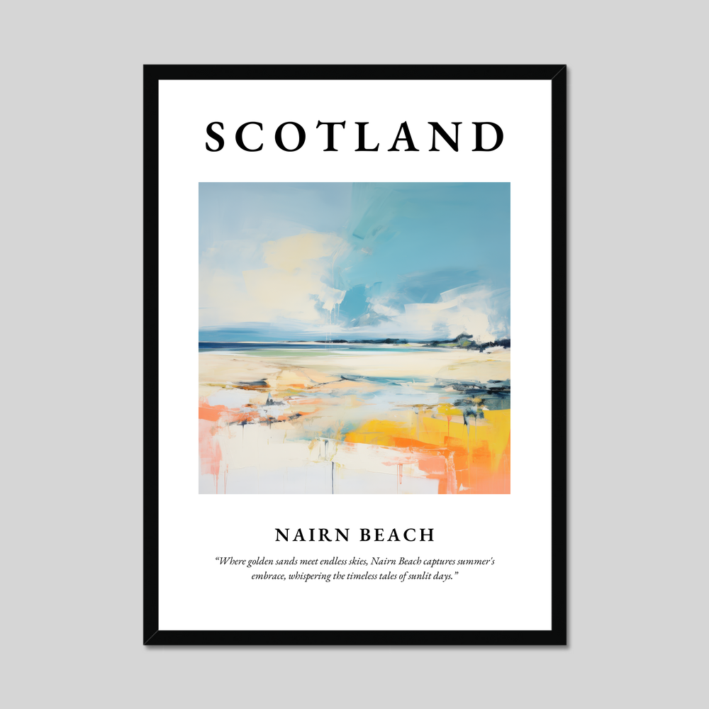 Poster of Nairn Beach, Scotland.