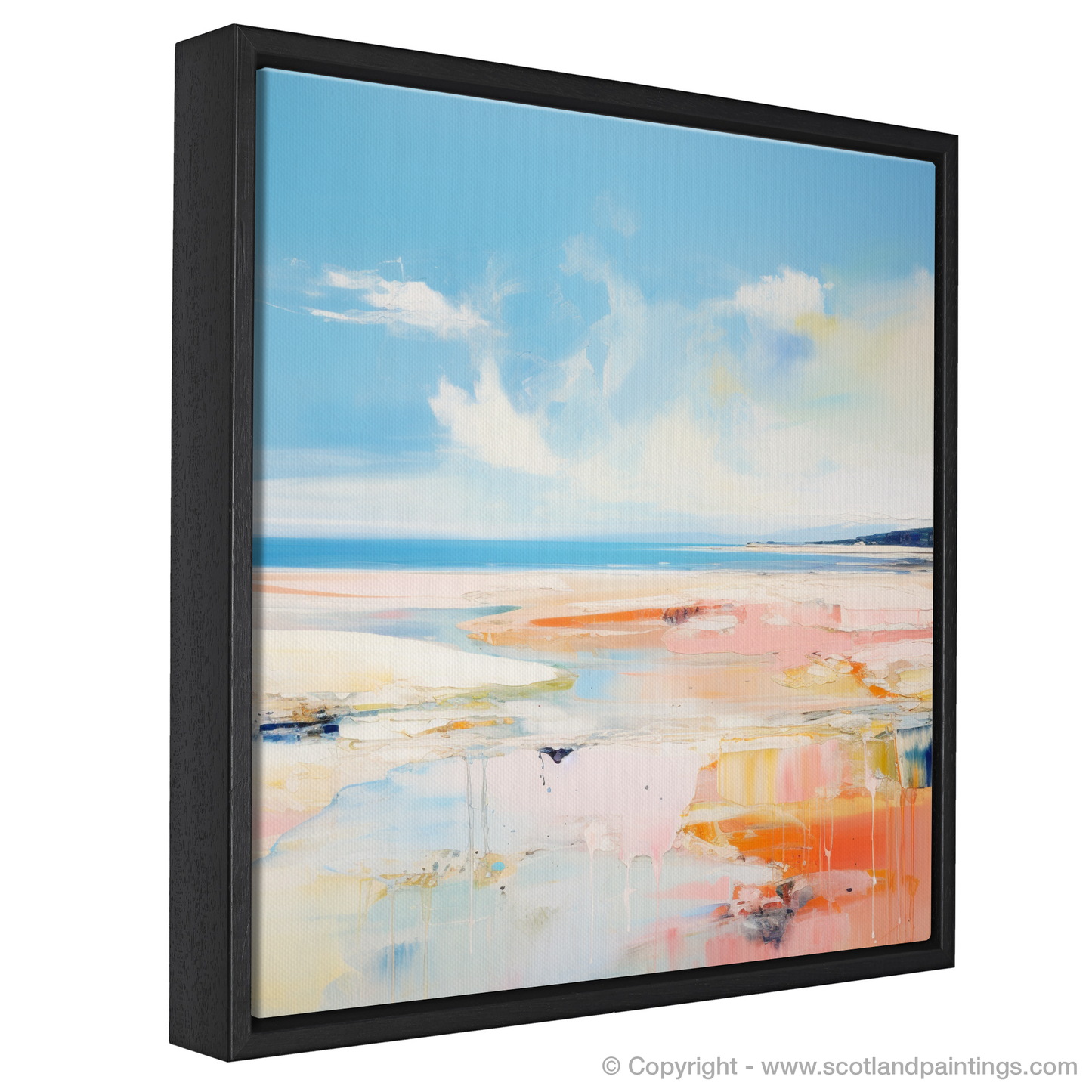 Painting and Art Print of Nairn Beach, Nairn in summer entitled "Summer Serenade at Nairn Beach".