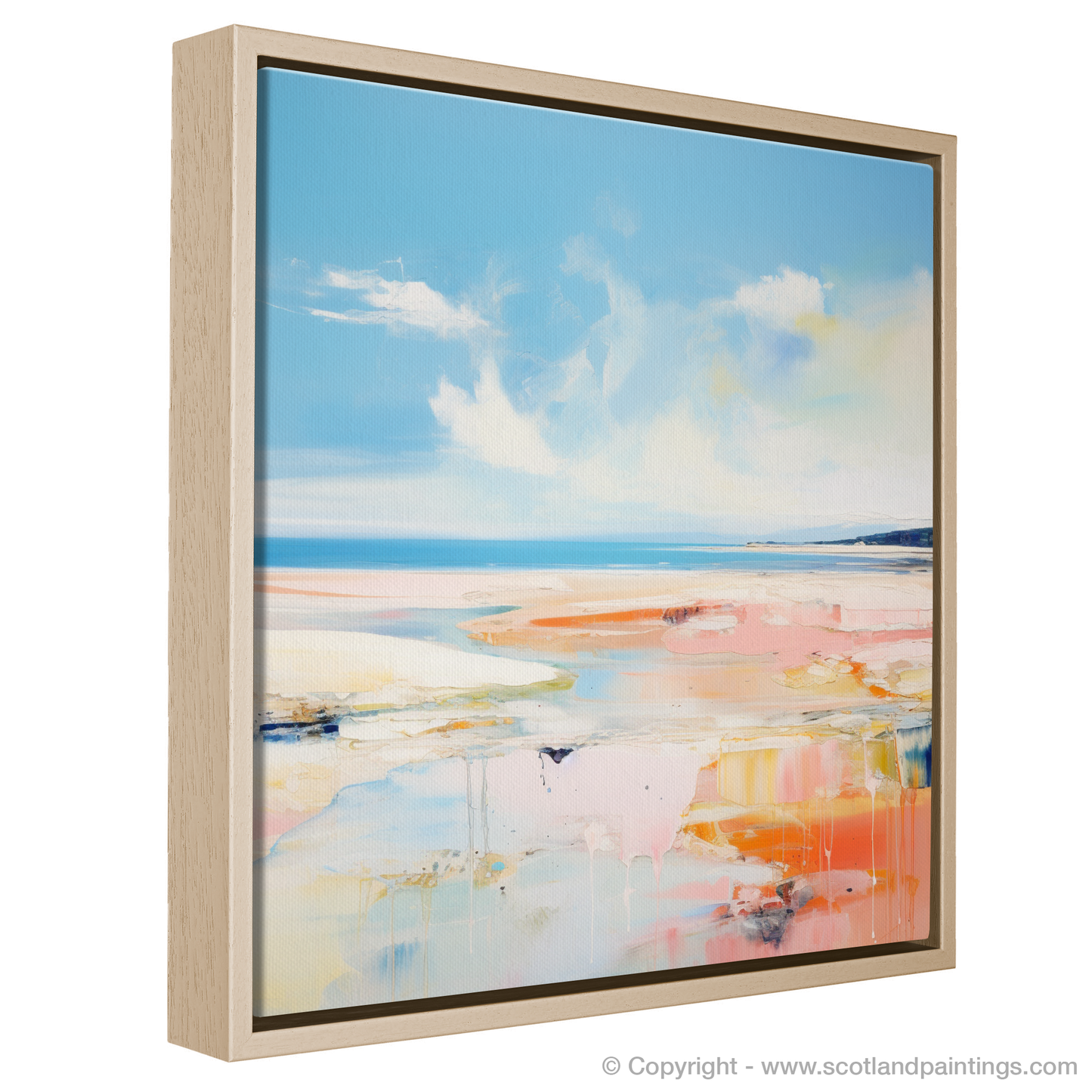Painting and Art Print of Nairn Beach, Nairn in summer entitled "Summer Serenade at Nairn Beach".