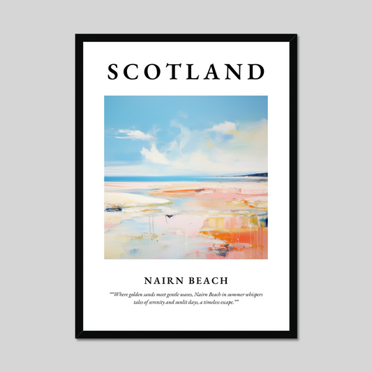 Poster of Nairn Beach, Scotland.