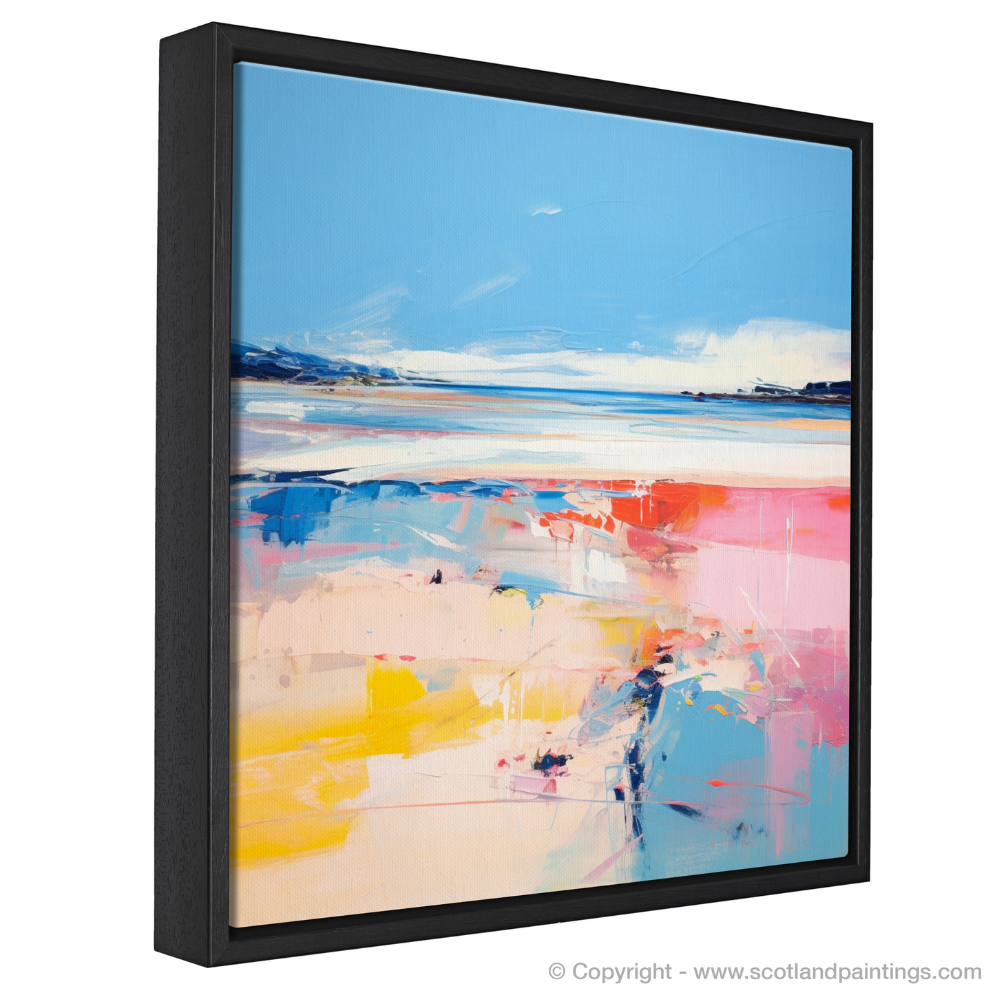 Painting and Art Print of Nairn Beach, Nairn in summer entitled "Summer Serenade at Nairn Beach".