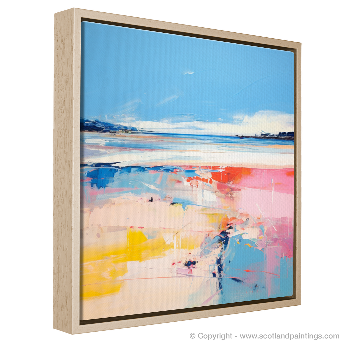 Painting and Art Print of Nairn Beach, Nairn in summer entitled "Summer Serenade at Nairn Beach".