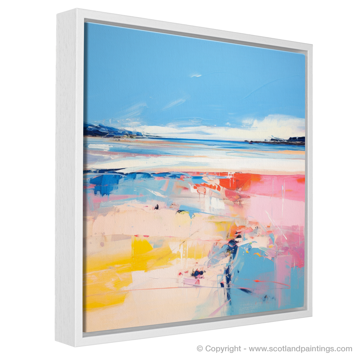 Painting and Art Print of Nairn Beach, Nairn in summer entitled "Summer Serenade at Nairn Beach".