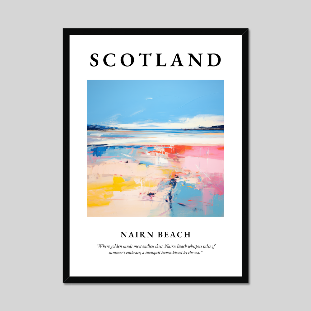 Poster of Nairn Beach, Scotland.