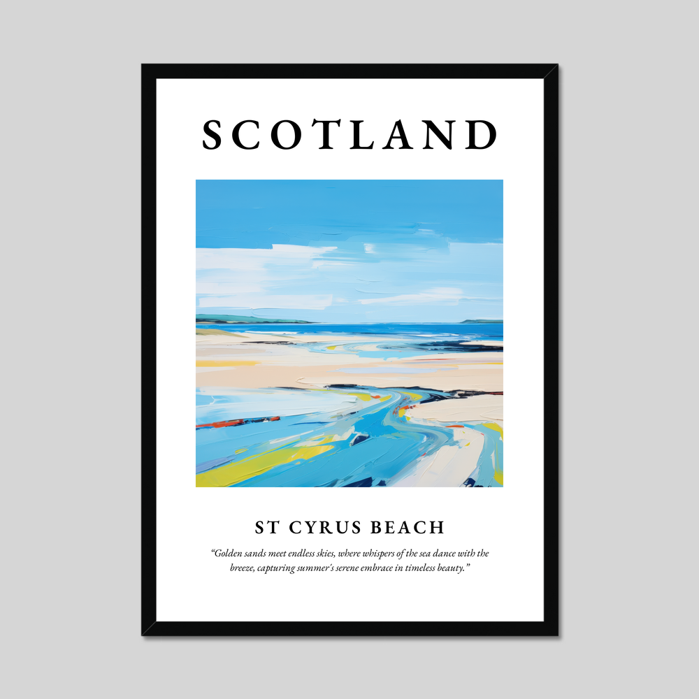 Poster of St Cyrus Beach, Scotland.