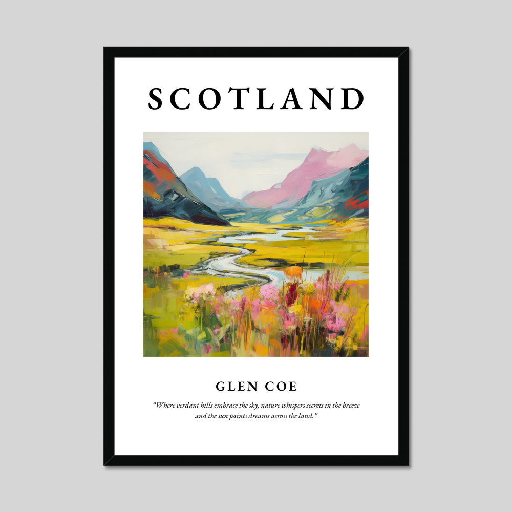 Poster of Glen Coe, Scotland.