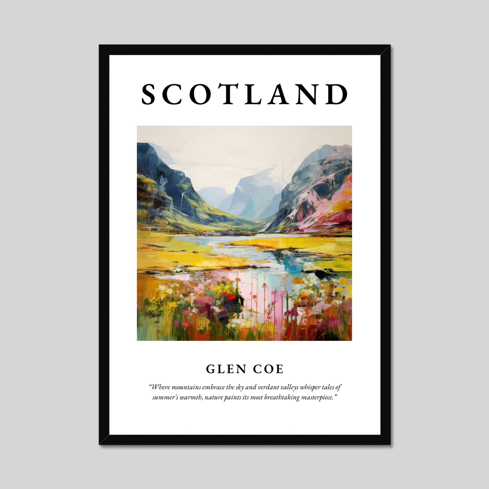 Poster of Glen Coe, Scotland.