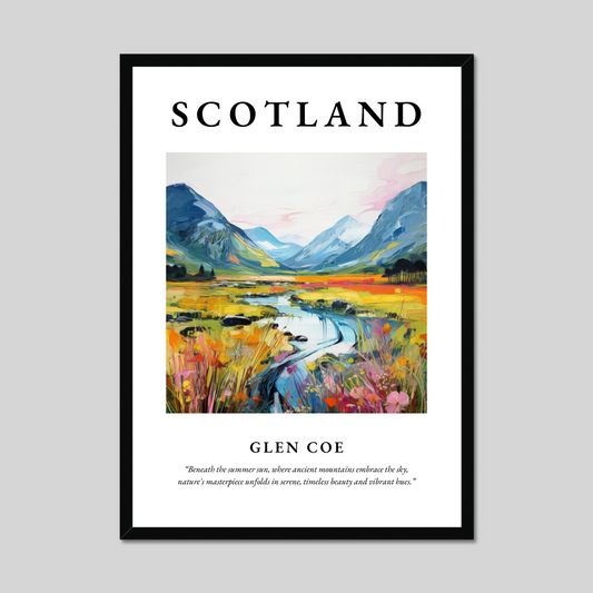 Poster of Glen Coe, Scotland.